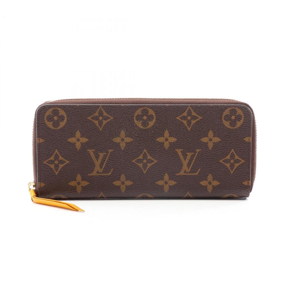 Louis Vuitton Portefeuille Clemence Monogram Mimosa Round Long Wallet, Leathe...